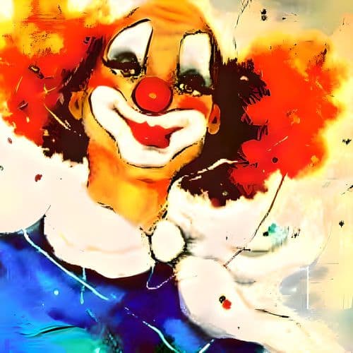 Covergestaltung der Veröffentlichung Clown
